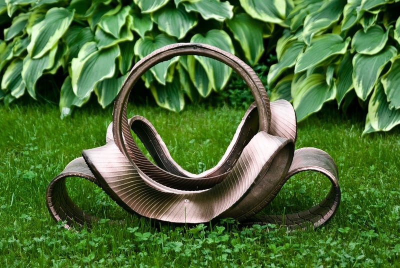 Upcycled garden decor